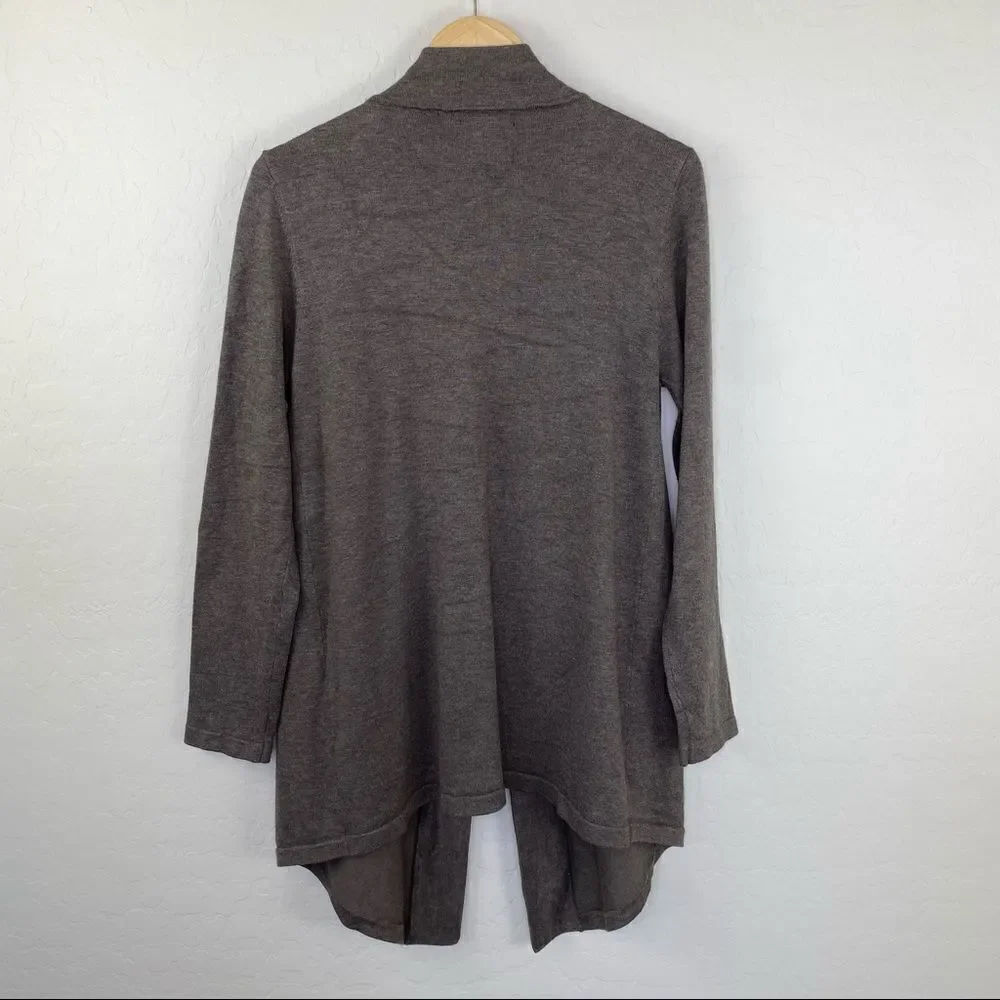 89th+Madison taupe open cardigan size large